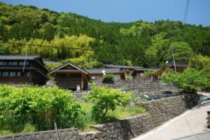 十根川集落（石垣と伝統家屋が並ぶ十根川集落）