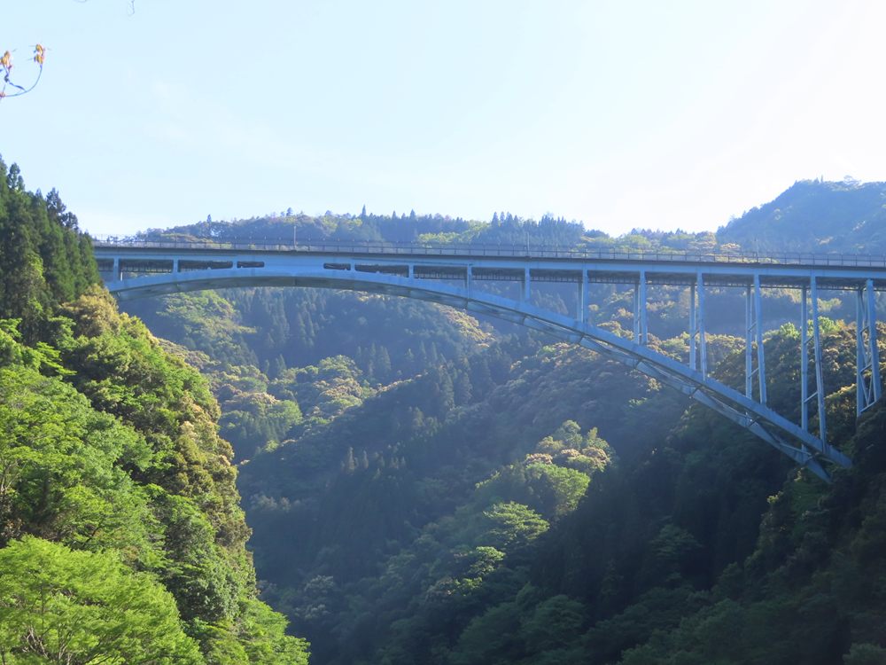 龍天橋 五ヶ瀬川の峡谷に架かる龍天橋