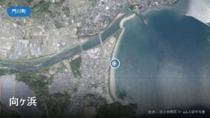 向ヶ浜（門川町）付近の空中写真