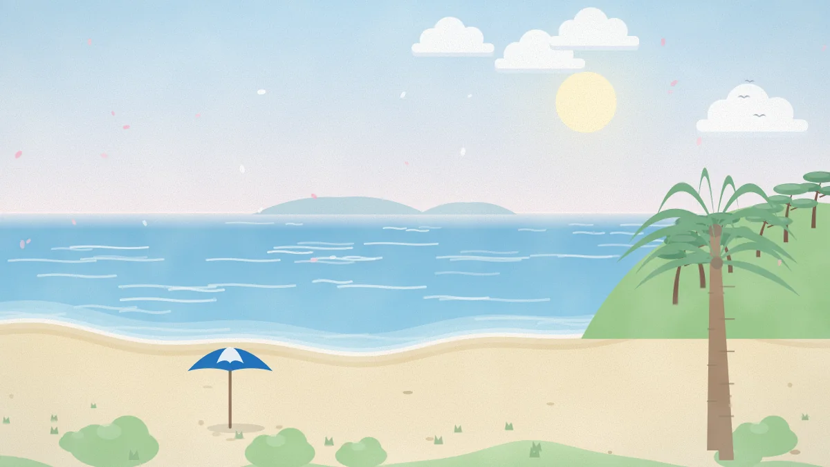 海辺のイメージイラスト
