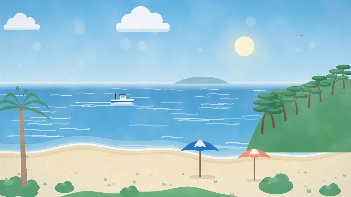 海辺のイメージイラスト