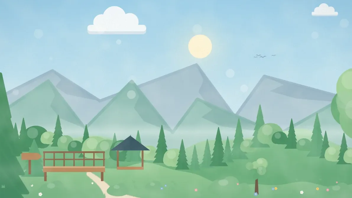 山・展望のイメージイラスト
