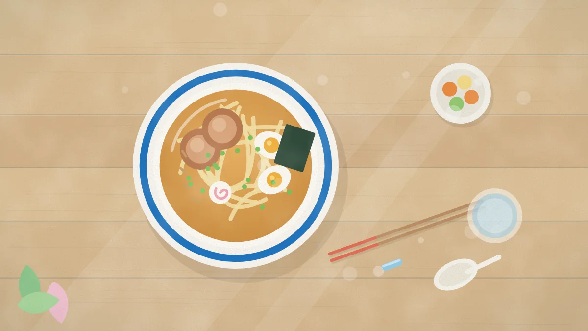 ラーメンどんぶりのイメージイラスト