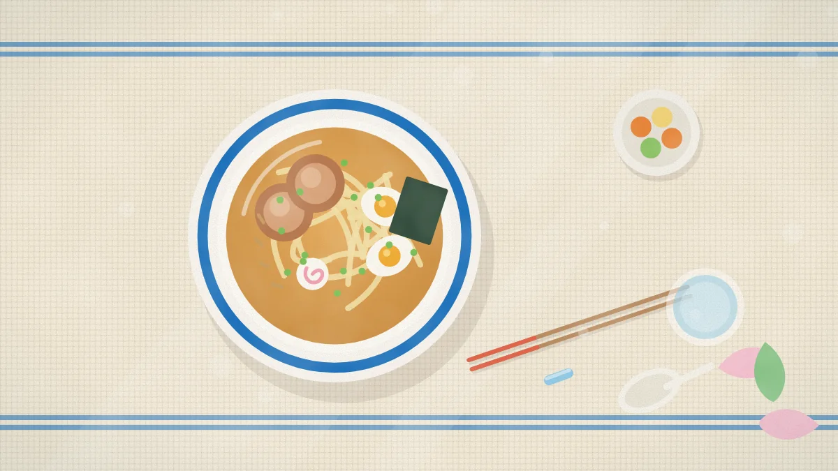 ラーメンどんぶりのイメージイラスト