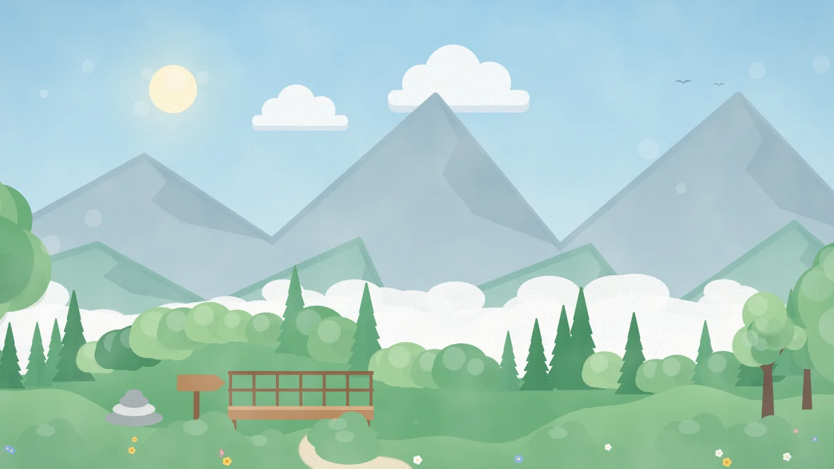 山・展望のイメージイラスト