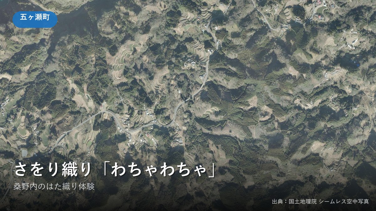 五ヶ瀬町桑野内地区付近の空中写真